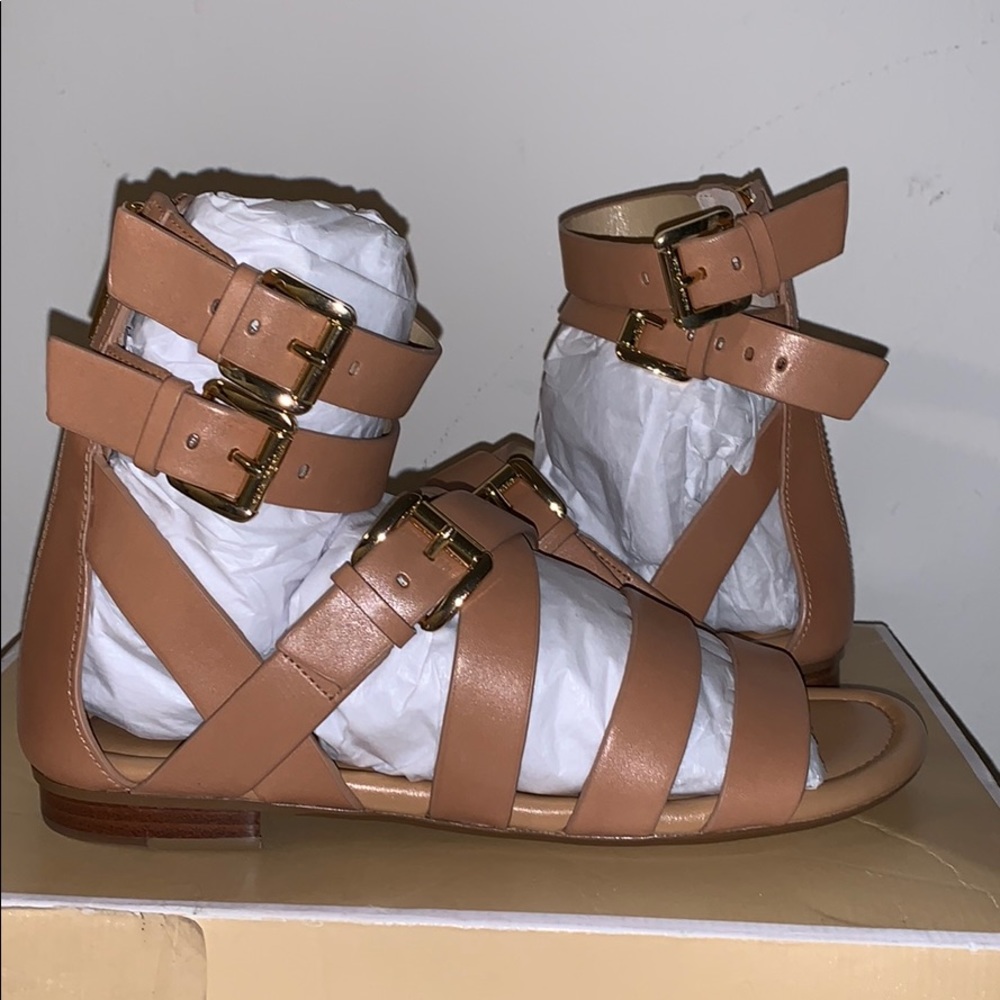 Michael Kota Jocelyn Flat Sandal Brown